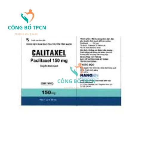Calitaxel 150mg/25ml Nanogen - Thuốc điều trị ung thư biểu mô vú hiệu quả